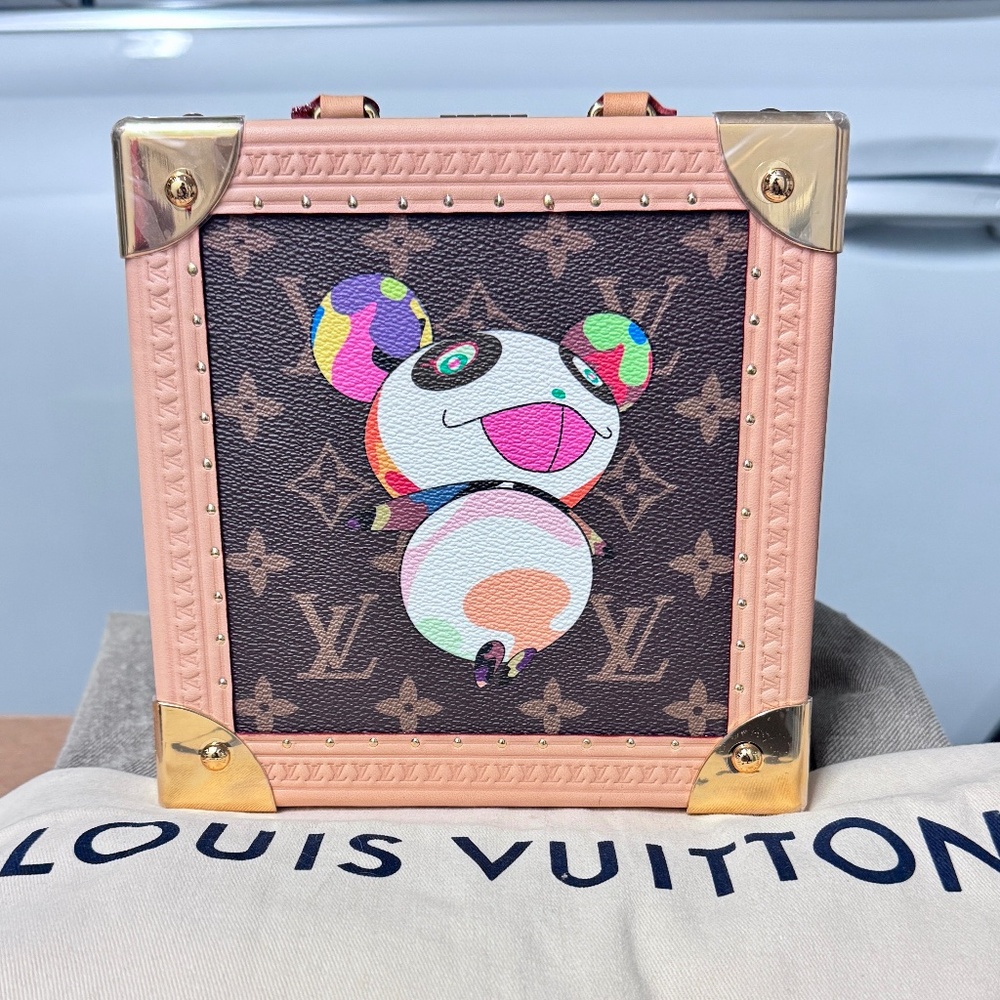 Louis Vuitton x Murakami PANDA TRUNK Handbag! LIMITED EDITION! M13127